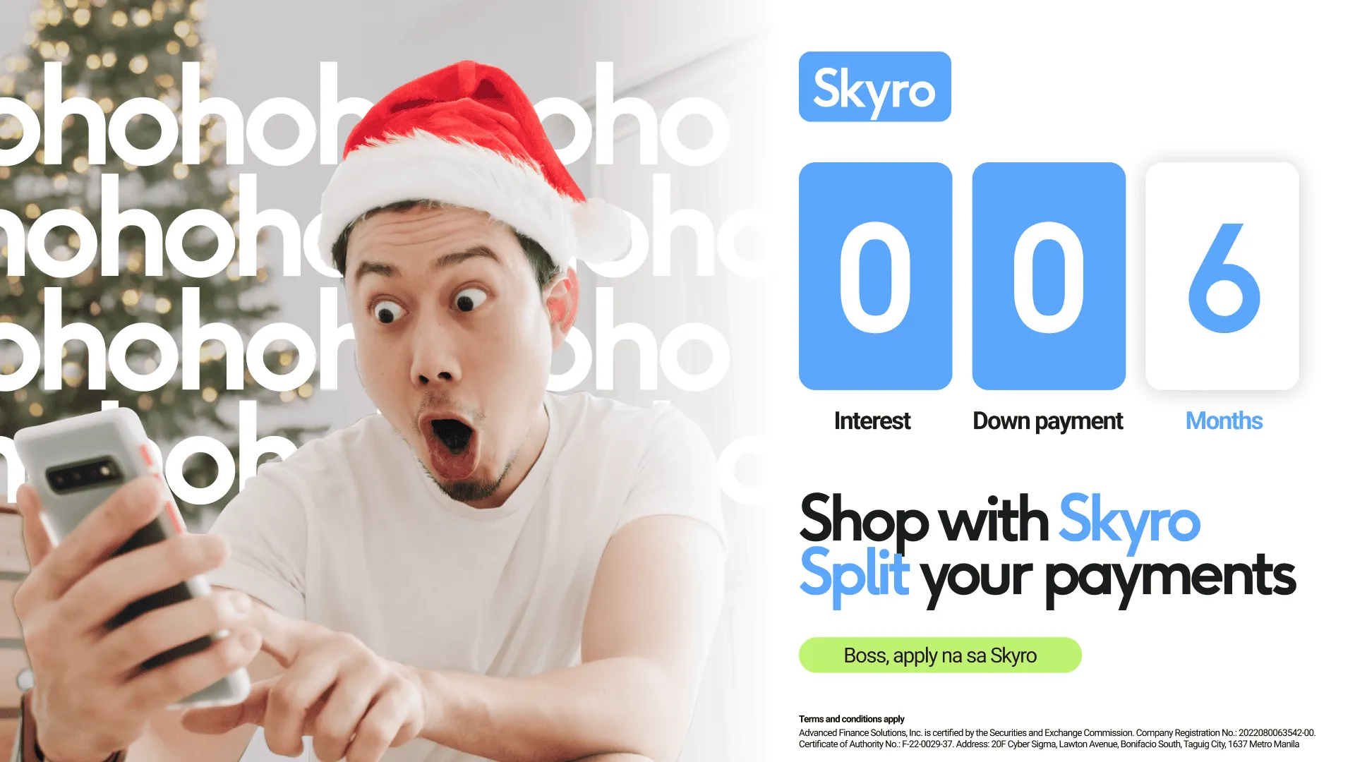 Get it now, chill and pay in 6!